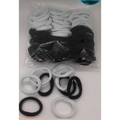 Резинка для волос (80 шт УСЛОВНО) черно-белые 12596