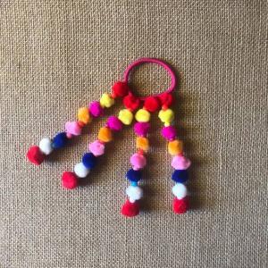 Резинка для волос с мягкими шариками на хвосте (Цена за штуку) 12124