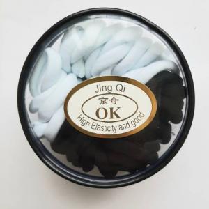 Резинка для волос средняя (48 шт) черный и белый цвет  1411