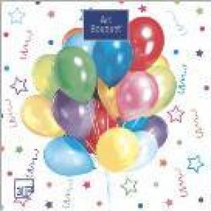 Салфетки бумажные 33*33 см 3 сл Веселый праздник 20 шт