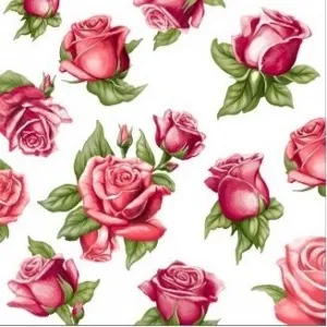 Салфетки бумажные 33*33 см 3 слоя Красивые цветы 20 л