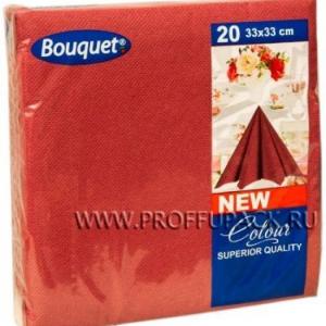 Салфетки бумажные 33*33 см DBC Бордовые 2 сл 20 л