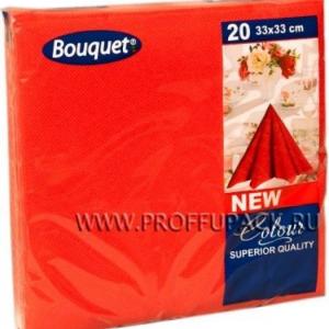 Салфетки бумажные 33*33 см DBC Красные 2 сл 20 л