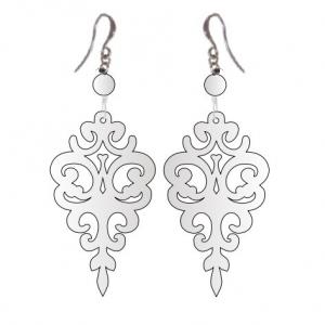Серьги TR0422188 Ажур белый 1