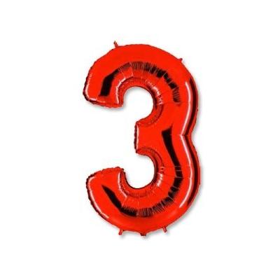 Шар фольгированный воздушный Цифра 