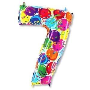 Шар фольгированный воздушный Цифра 