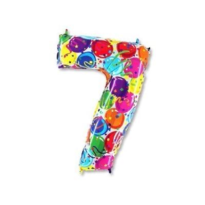 Шар фольгированный воздушный Цифра 
