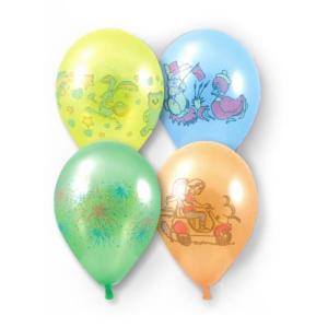Шар воздушный латексный Металлик с рисунком (100 шт) ассорти 1103-0005