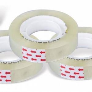 Скотч 19 мм*22 м 35 мкм прозрачный (в уп 8 рул)