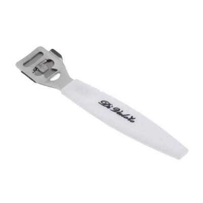 Станок педикюрный 109-017 с лезвием/ белый глянцевый/ длина 14,3см