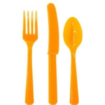Столовые приборы пластик Orange 24 шт 1502-1080 ЦЕНА ЗА НАБОР
