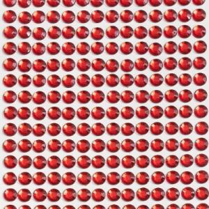 Стразы декоративные (504 шт) 6 мм Красный 171976