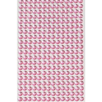 Стразы декоративные (504 шт) 6 мм Светло-розовый 171977