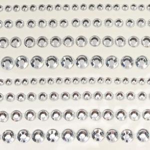 Стразы декоративные (640 шт) 6 мм Серебро 171791