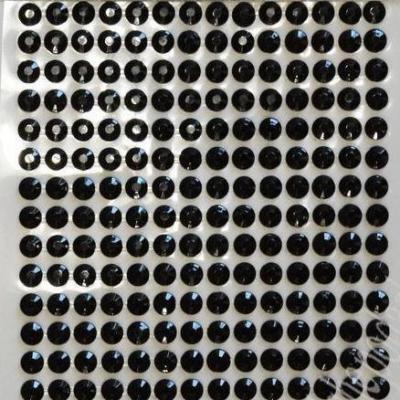 Стразы клеевые 1 полоса 6 мм Черный 2715826