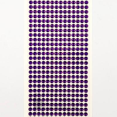 Стразы клеевые 1 полоса 6 мм Фиолетовый 2715825