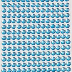 Стразы клеевые 1 полоса 6 мм Голубой 2715811