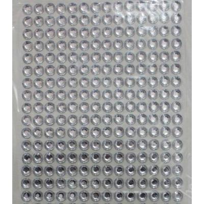 Стразы клеевые 1 полоса 6 мм Серебро 2715816