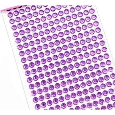 Стразы клеевые 1 полоса 6 мм Сиреневый 2715818