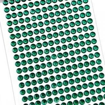 Стразы клеевые 1 полоса 6 мм Зеленый 2715813