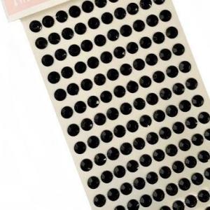 Стразы клеевые 1 полоса 8 мм Черный 2715621