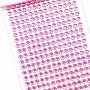 Стразы клеевые 1 полоса 8 мм Розовый 2715614