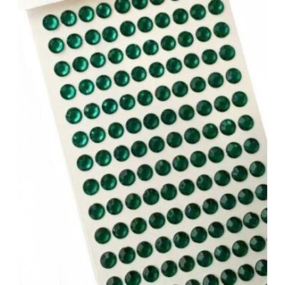 Стразы клеевые 1 полоса 8 мм Зеленый 2715613