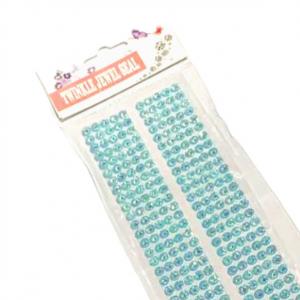 Стразы клеевые блестящие 2 полосы 5 мм Бирюзовый хамелеон 2715222