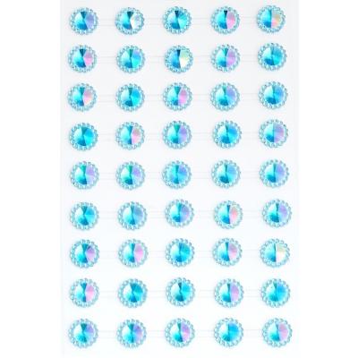 Стразы клеевые Цветок хамелеон 1.2 см Голубой 172092