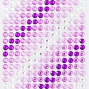 Стразы клеевые градиент 1 полоса 6 мм Сиреневый 271575
