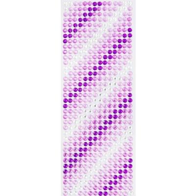 Стразы клеевые градиент 1 полоса 6 мм Сиреневый 271575