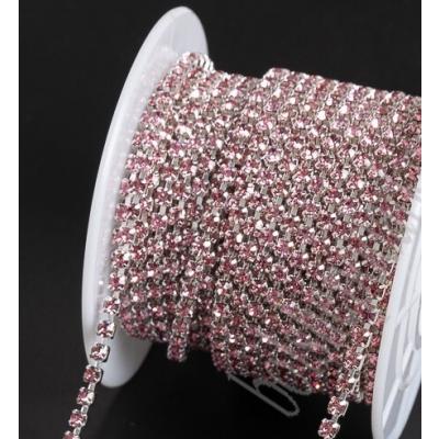 Стразы на бобине 2.4 мм*10 ярд Светло-розовый 172105