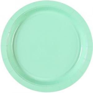 Тарелка бумажная Пастель мятная 17 см 6 шт 1502-4914