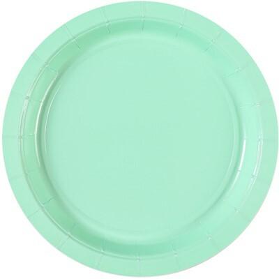 Тарелка бумажная Пастель мятная 17 см 6 шт 1502-4914