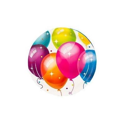 Тарелка бумажная Шары Кристальные 23 см 6 шт 1502-4348