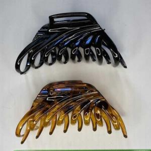 Тёмная заколка-краб для волос 