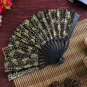 Веер пластик, текстиль 