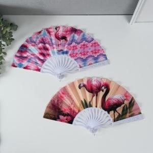 Веер пластик, текстиль 