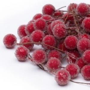 Ягодка на веточке 1 см (10 шт) Красный 172241