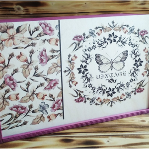 Ящик деревянный подарочный 20*30*12 см Бабочки 23072