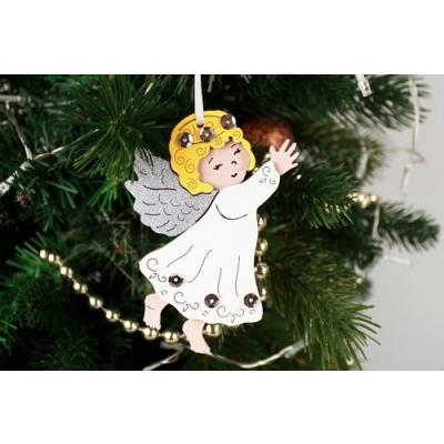 Ёлочное украшение деревянное 