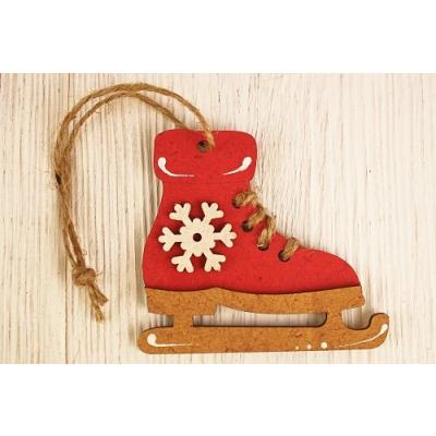 Ёлочное украшение деревянное 