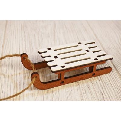 Ёлочное украшение деревянное 