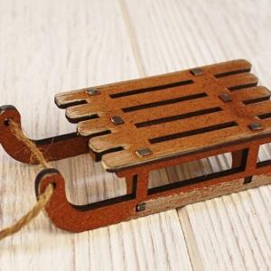 Ёлочное украшение деревянное 