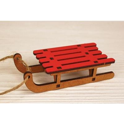 Ёлочное украшение деревянное 