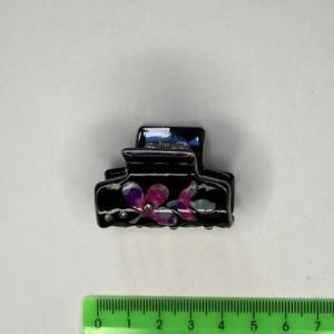 Заколка краб для волос 4 см со стразами 13161