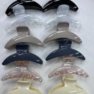 Заколка краб для волос 7 см пластик Дуга 139218