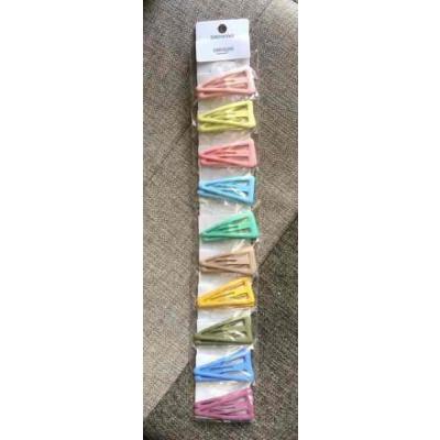 Заколки для волос тик-так Крупные, цветные (Пара) 16061