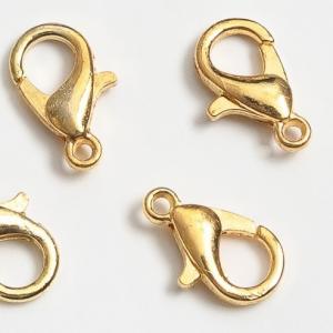 Застежка-карабин 12 мм (10 шт/уп) Золото ЦЕНА ЗА УПАКОВКУ 172076