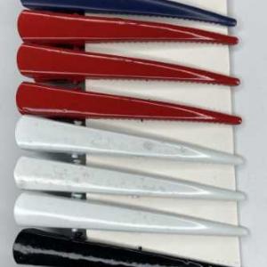 Зажим для волос 7.5 см цветные ЦЕНА ЗА 12 штук 16436